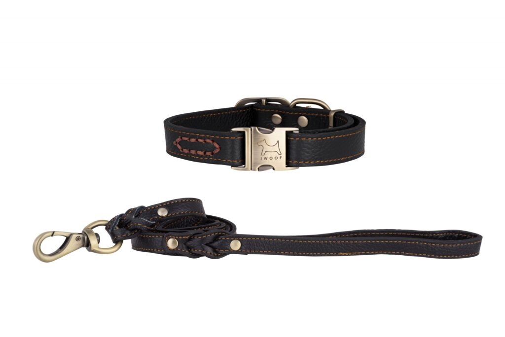 high end leather dog collars